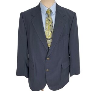 Country Traditionals Pendleton Blazer Men 46 Navy Brass Buttons Traditional‎ USA